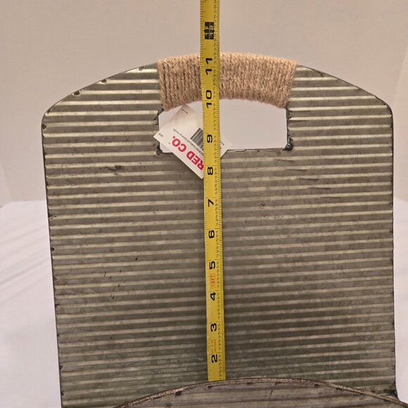 RED CO.  Corrugated Metal Cookbook Display Stand & Recipe Holder  Sz: 11" x 11" - Picture 8 of 8